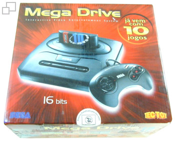 PAL-M TecToy Mega Drive III SEGA Top Ten Box
