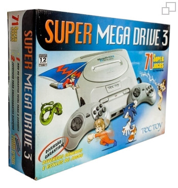 PAL-M TecToy Super Mega Drive 3 71 Super Jogos Box