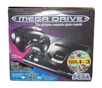 PAL/SECAM SEGA Mega Drive MegaGames 1 and III Box (UK)